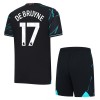 Camisola + Calções Manchester City De Bruyne 17 Criança Equipamento 3ª 23/24